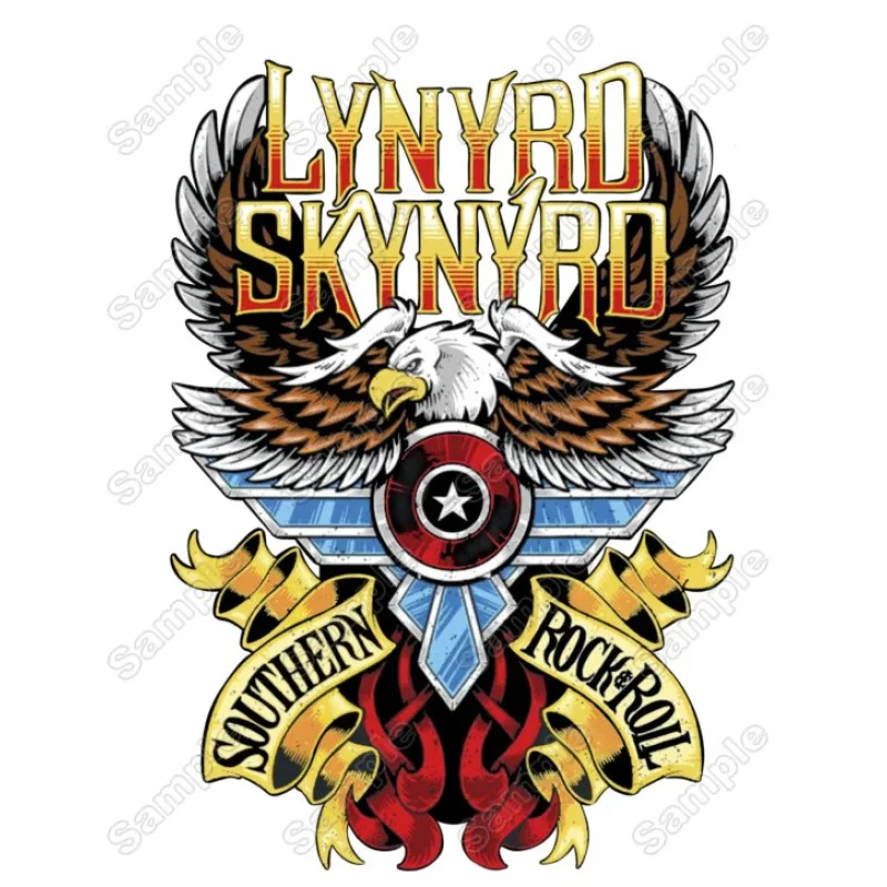Lynyrd Skynyrd DTF Heat Iron on Transfer - Ready to Press Lynyrd Skynyrd DTF Heat Iron on Transfer - Ready to Press