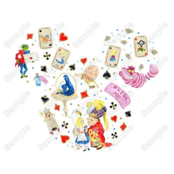 Magic Kingdom Alice  Wonderland Heat  Iron on Transfer - Ready to Press