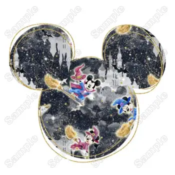Magic Kingdom Halloween  Mickey  Heat  Iron on Transfer - Ready to Press #2