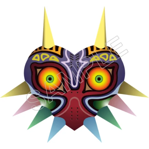 Majoras mask, Zelda,DTF Iron on Transfer - Ready to Press #14 Majoras mask, Zelda,DTF Iron on Transfer - Ready to Press #14