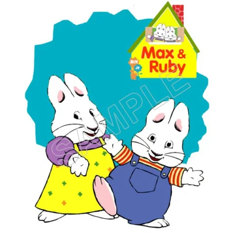Max and Ruby DTF Iron on Transfer - Ready to Press #4