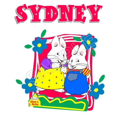 Max and Ruby Personalized Custom DTF Iron on Transfer - Ready to Press #55 Max and Ruby Personalized Custom DTF Iron on Transfer - Ready to Press #55
