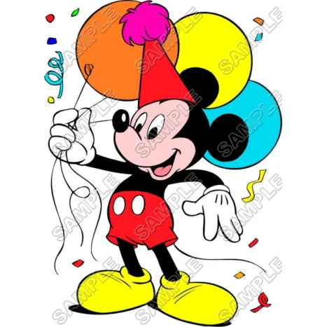 Mickey Mouse Birthday DTF Iron on Transfer - Ready to Press #10 Mickey Mouse Birthday DTF Iron on Transfer - Ready to Press #10