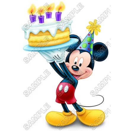 Mickey Mouse Birthday DTF Iron on Transfer - Ready to Press #4 Mickey Mouse Birthday DTF Iron on Transfer - Ready to Press #4