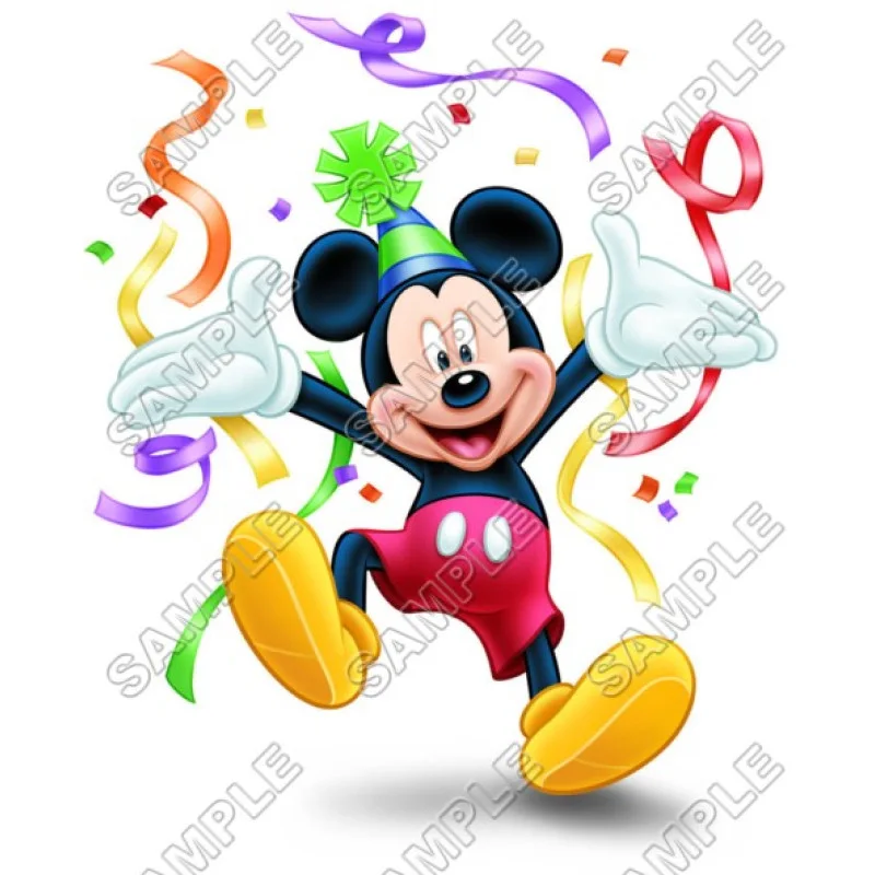 Mickey Mouse Birthday DTF Iron on Transfer - Ready to Press #6 Mickey Mouse Birthday DTF Iron on Transfer - Ready to Press #6