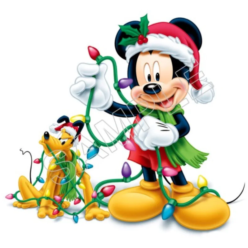 Mickey Mouse Christmas DTF Iron on Transfer - Ready to Press #18 Mickey Mouse Christmas DTF Iron on Transfer - Ready to Press #18