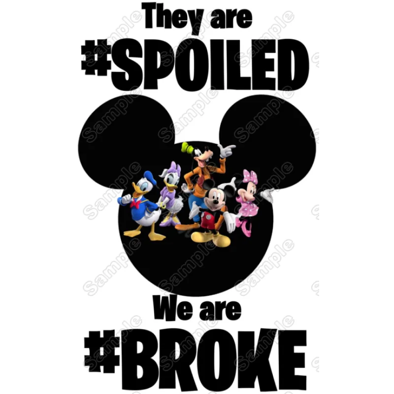 Mickey Mouse Disney Vacation #Broke DTF Iron on Transfer - Ready to Press Mickey Mouse Disney Vacation #Broke DTF Iron on Transfer - Ready to Press