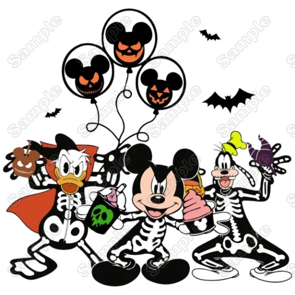 Mickey Mouse Halloween DTF Heat Iron on Transfer #09 Mickey Mouse Halloween DTF Heat Iron on Transfer #09