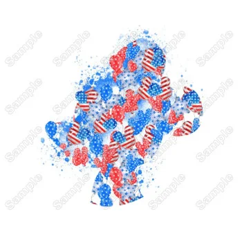Mickey Mouse Independence day  Heat  Iron on Transfer - Ready to Press