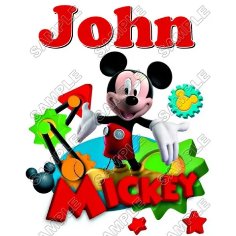 Mickey Mouse Personalized Custom DTF Iron on Transfer - Ready to Press #30 Mickey Mouse Personalized Custom DTF Iron on Transfer - Ready to Press #30