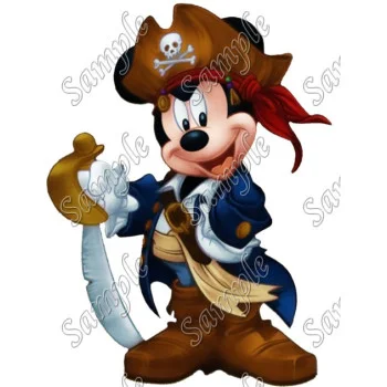 Mickey Mouse Pirate  DTF Iron on Transfer - Ready to Press #9