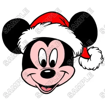 Mickey Mouse  Santa Christmas  DTF Iron on Transfer  - Ready to Press #37