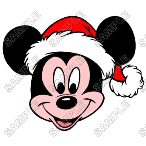 Mickey Mouse  Santa Christmas  DTF Iron on Transfer  - Ready to Press #37