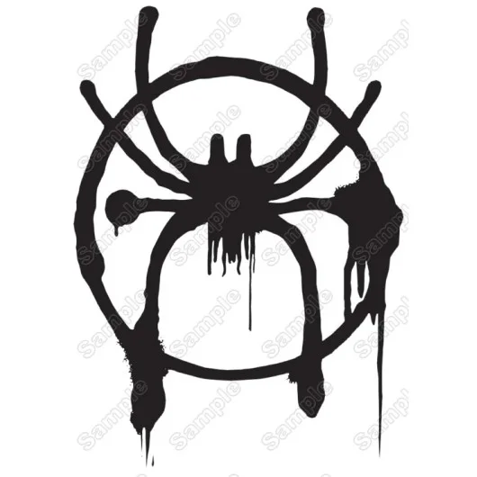 Miles Morales Spiderman Logo Iron On Transfer Vinyl HTV Miles Morales Spiderman Logo Iron On Transfer Vinyl HTV