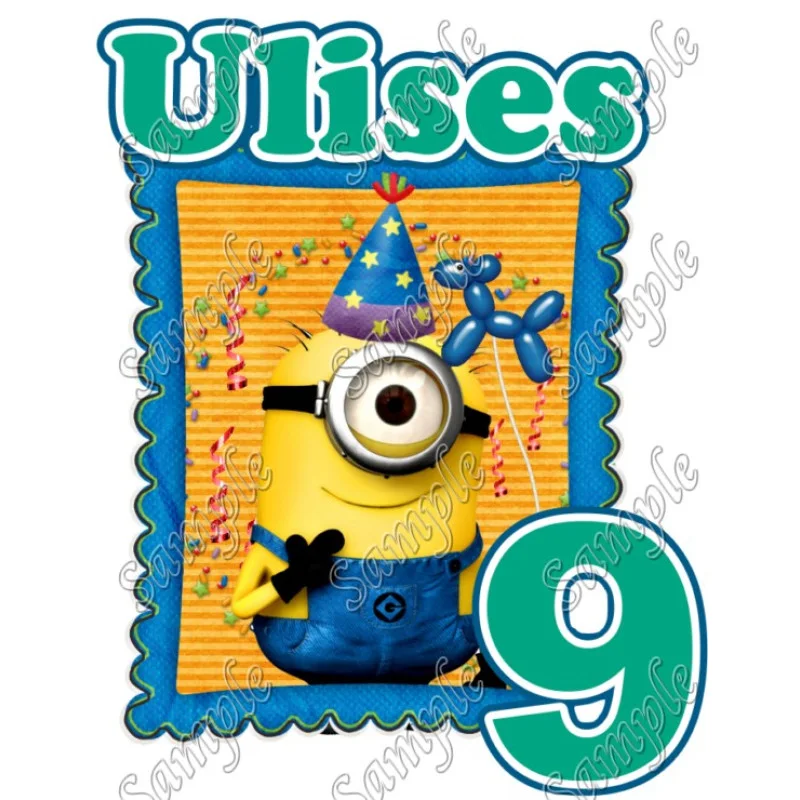Minions Despicable Me Birthday Personalized Custom Iron on Transfer - Ready to Press #20 Minions Despicable Me Birthday Personalized Custom Iron on Transfer - Ready to Press #20