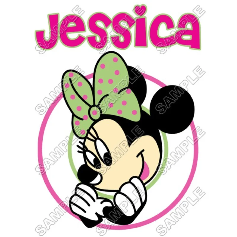 Minnie Mouse Birthday Personalized Custom DTF Iron on Transfer - Ready to Press #4 Minnie Mouse Birthday Personalized Custom DTF Iron on Transfer - Ready to Press #4