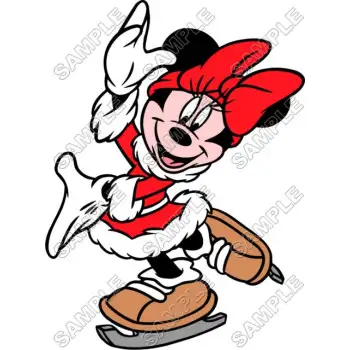 Minnie Mouse Christmas  DTF Iron on Transfer - Ready to Press #6