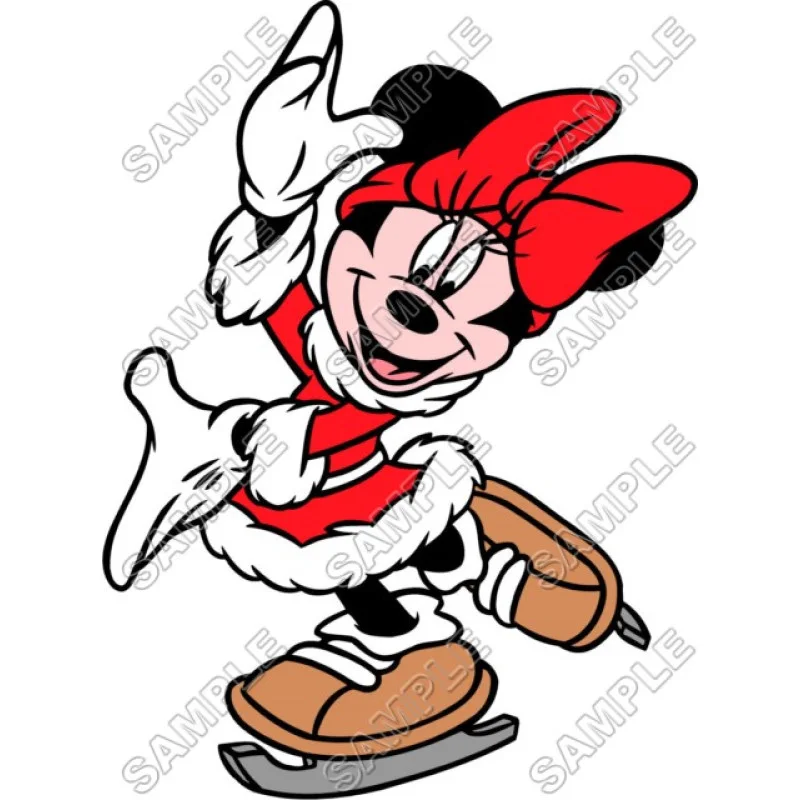 Minnie Mouse Christmas  DTF Iron on Transfer - Ready to Press #6