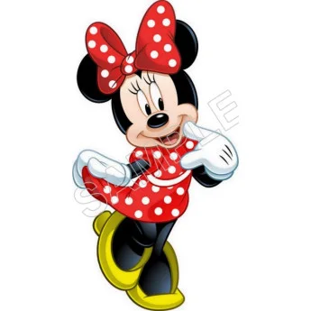 Minnie Mouse Red DTF Iron on Transfer - Ready to Press #51 Minnie Mouse Red DTF Iron on Transfer - Ready to Press #51
