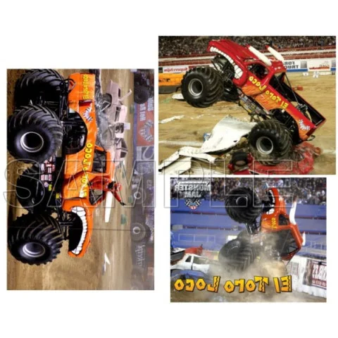 Monster Jam Truck El Toro Loco DTF Iron on Transfer - Ready to Press #1 Monster Jam Truck El Toro Loco DTF Iron on Transfer - Ready to Press #1