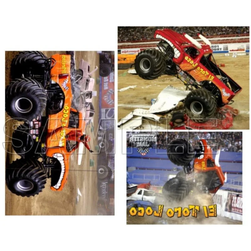 Monster Jam Truck El Toro Loco DTF Iron on Transfer - Ready to Press #1 Monster Jam Truck El Toro Loco DTF Iron on Transfer - Ready to Press #1