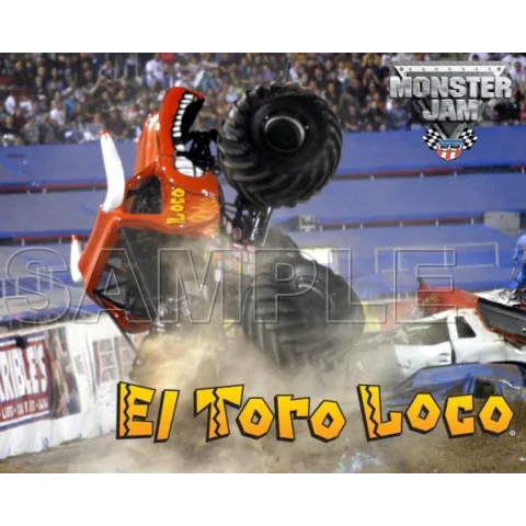Monster Jam Truck El Toro Loco DTF Iron on Transfer - Ready to Press #2 Monster Jam Truck El Toro Loco DTF Iron on Transfer - Ready to Press #2
