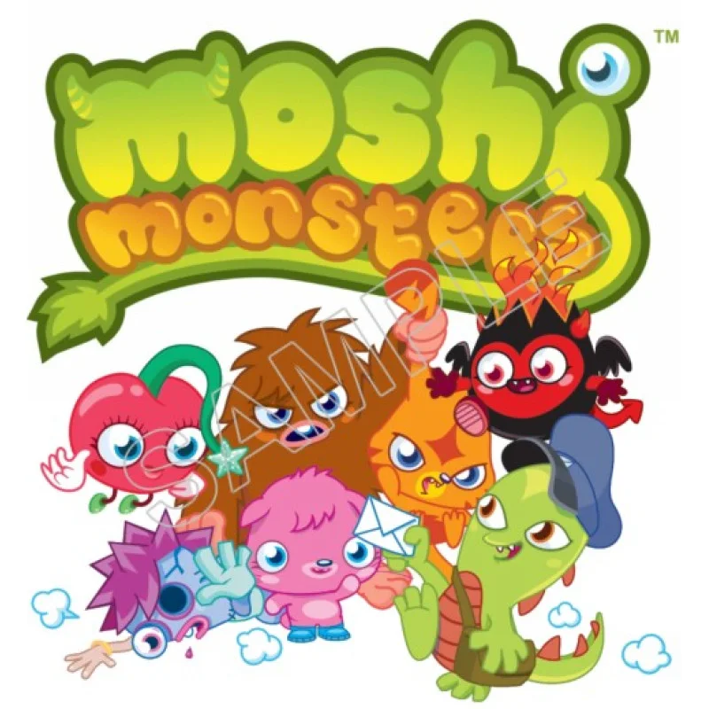 Moshi Monsters DTF Iron on Transfer - Ready to Press #2 Moshi Monsters DTF Iron on Transfer - Ready to Press #2
