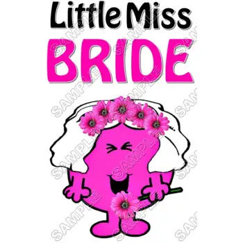Mr Men and Little Miss Bride DTF Iron on Transfer - Ready to Press #32