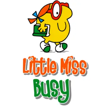 Mr Men and Little Miss Busy  DTF Iron on Transfer - Ready to Press #25