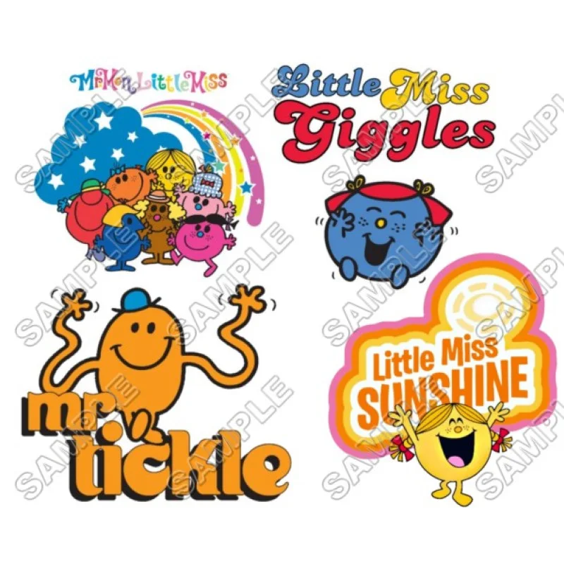 Mr Men and Little Miss DTF Iron on Transfer - Ready to Press #1 Mr Men and Little Miss DTF Iron on Transfer - Ready to Press #1
