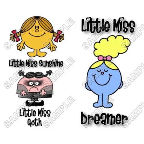 Mr Men and Little Miss DTF Iron on Transfer - Ready to Press #3 Mr Men and Little Miss DTF Iron on Transfer - Ready to Press #3