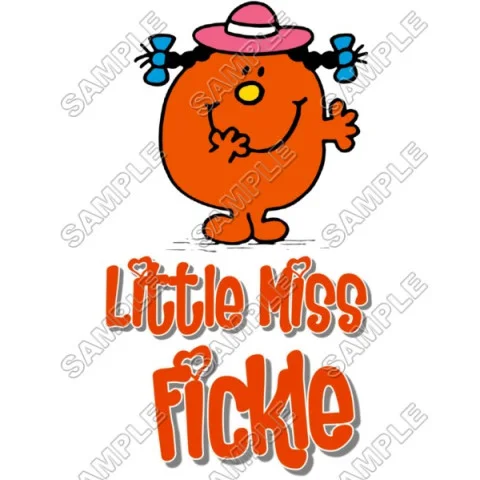 Mr Men and Little Miss Fickle  DTF Iron on Transfer - Ready to Press #41