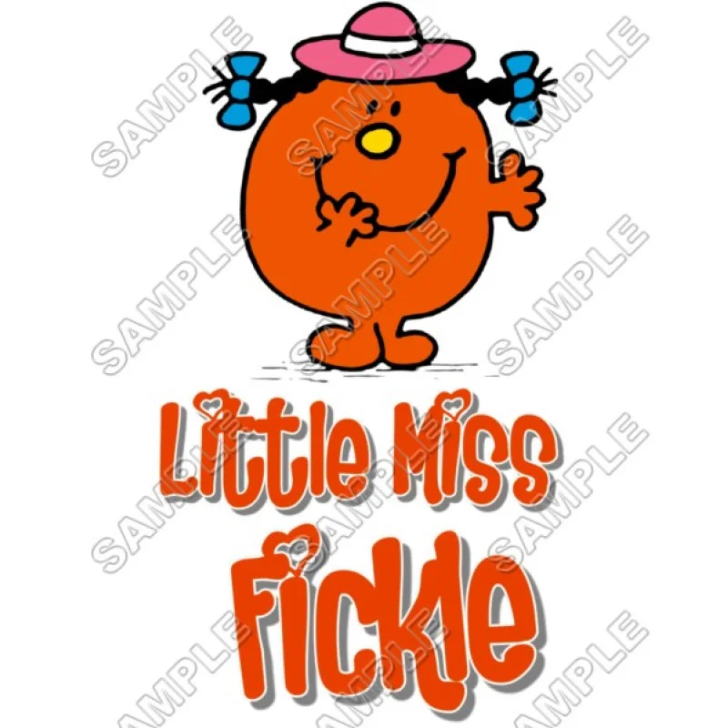 Mr Men and Little Miss Fickle DTF Iron on Transfer - Ready to Press #41 Mr Men and Little Miss Fickle DTF Iron on Transfer - Ready to Press #41