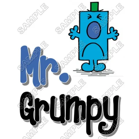 Mr Men and Little Miss Mr. Grumpy DTF Iron on Transfer - Ready to Press #16 Mr Men and Little Miss Mr. Grumpy DTF Iron on Transfer - Ready to Press #16