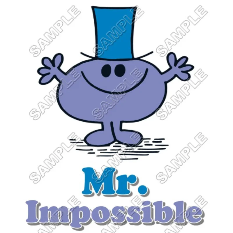 Mr Men and Little Miss Mr. Impossible DTF Iron on Transfer - Ready to Press #11 Mr Men and Little Miss Mr. Impossible DTF Iron on Transfer - Ready to Press #11