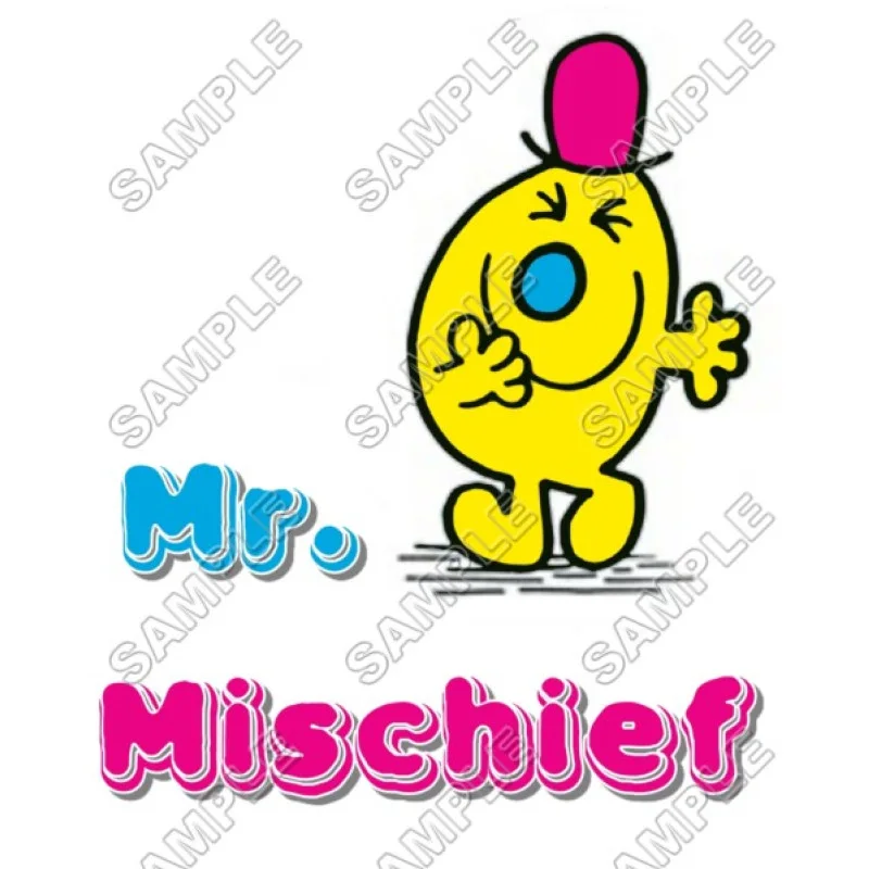 Mr Men and Little Miss Mr. Mischief DTF Iron on Transfer - Ready to Press #18 Mr Men and Little Miss Mr. Mischief DTF Iron on Transfer - Ready to Press #18
