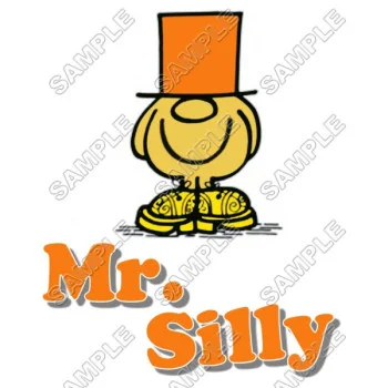 Mr Men and Little Miss Mr. Silly  DTF Iron on Transfer - Ready to Press #23