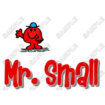 Mr Men and Little Miss Mr. Small DTF Iron on Transfer - Ready to Press #19