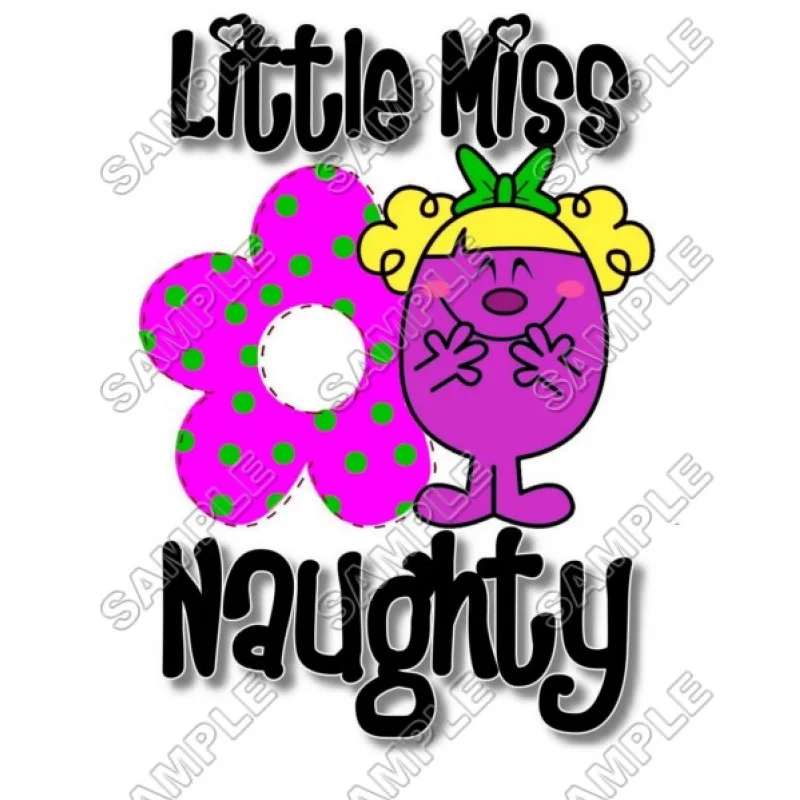 Mr Men and Little Miss Naughty DTF Iron on Transfer - Ready to Press #49 Mr Men and Little Miss Naughty DTF Iron on Transfer - Ready to Press #49