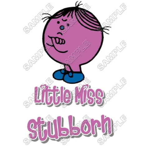 Mr Men and Little Miss Stubborn DTF Iron on Transfer - Ready to Press #53