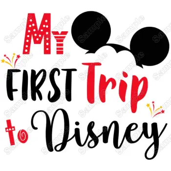 My  First Trip to Disney Vacation Mickey  Mouse  Boy T shirt Iron on Transfer
