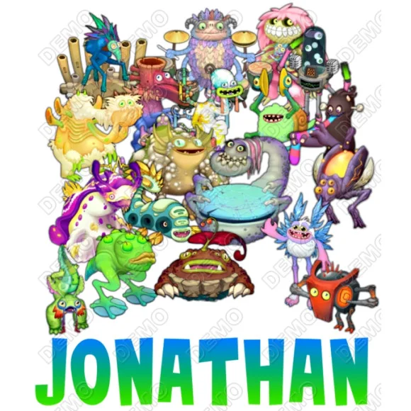 My Singing Monsters Custom DTF Heat Iron on Transfer My Singing Monsters Custom DTF Heat Iron on Transfer