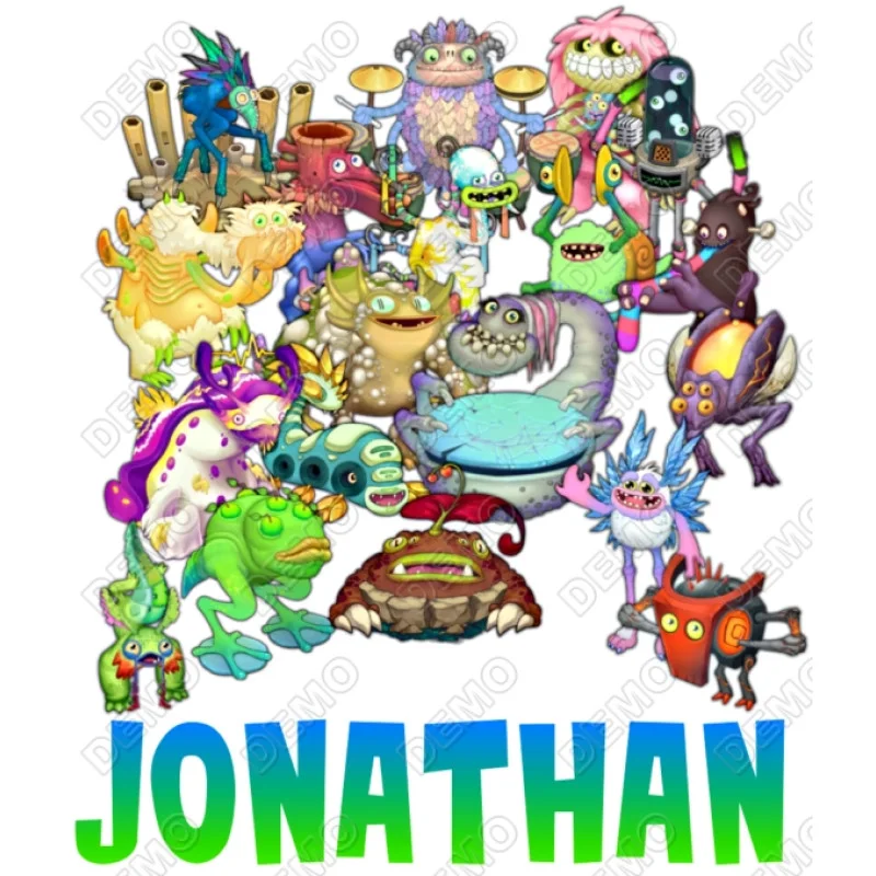 My Singing Monsters Custom DTF Heat Iron on Transfer My Singing Monsters Custom DTF Heat Iron on Transfer