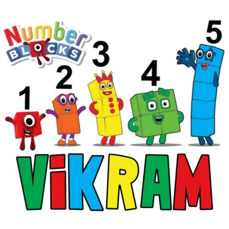 Numberblocks Personalized Custom DTF Iron on Transfer #1 Numberblocks Personalized Custom DTF Iron on Transfer #1
