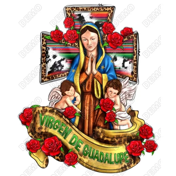 Our Lady of Guadalupe DTF Heat Iron on Transfer Our Lady of Guadalupe DTF Heat Iron on Transfer