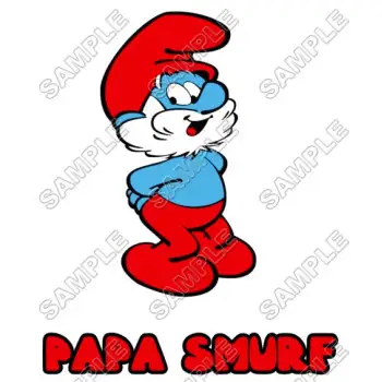 Papa Smurf  DTF Iron on Transfer - Ready to Press #8