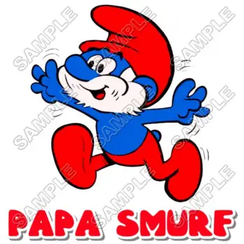 Papa Smurf  DTF Iron on Transfer - Ready to Press #9
