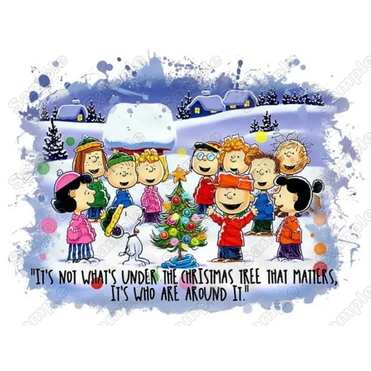 Peanuts, Snoopy, Charlie Brown Christmas DTF Heat Iron on Transfer - Ready to Press Peanuts, Snoopy, Charlie Brown Christmas DTF Heat Iron on Transfer - Ready to Press