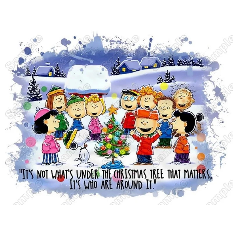 Peanuts, Snoopy, Charlie Brown Christmas DTF Heat Iron on Transfer - Ready to Press Peanuts, Snoopy, Charlie Brown Christmas DTF Heat Iron on Transfer - Ready to Press