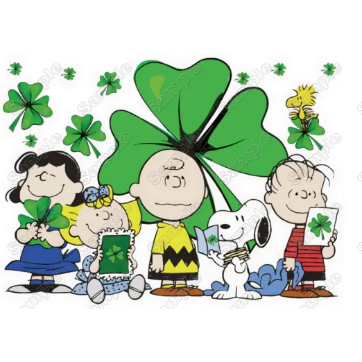 Peanuts, Snoopy, Charlie Brown St. Patricks Day DTF Heat Iron on Transfer - Ready to Press Peanuts, Snoopy, Charlie Brown St. Patricks Day DTF Heat Iron on Transfer - Ready to Press